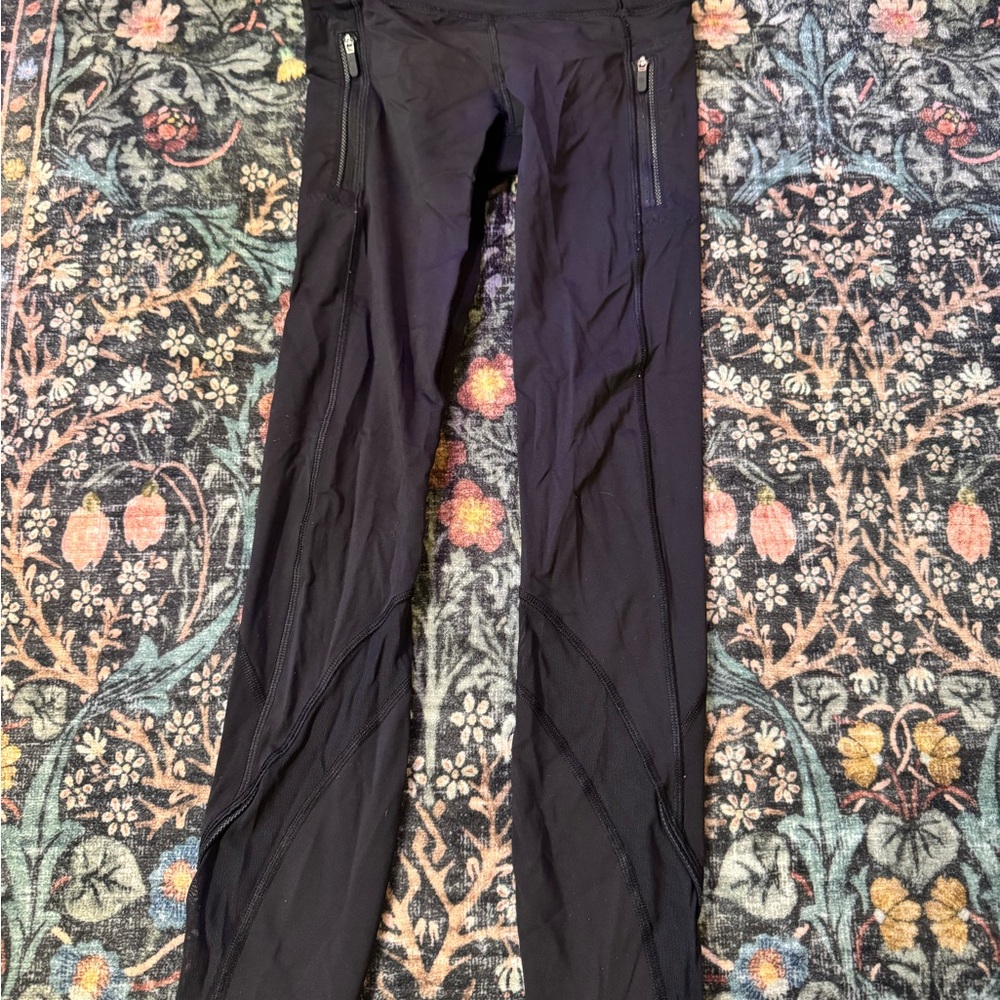 lululemon athletica Black Mesh Leggings
